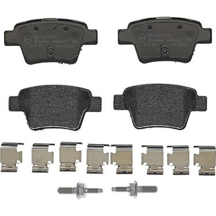 P 61 100 Brembo Prime Bremsbelagsatz Hinterachse – P 61 100 – 95 x 47 x 18 mm – Bremssystem Bosch – OE Nummer 425340 P 61 100 Brembo Prime Bremsbelagsatz Hinterachse – P 61 100 – 95 x 47 x 18 mm – Bremssystem Bosch – OE Nummer 425340