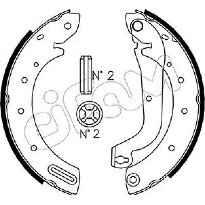 CIFAM Bremsbackensatz 153-287