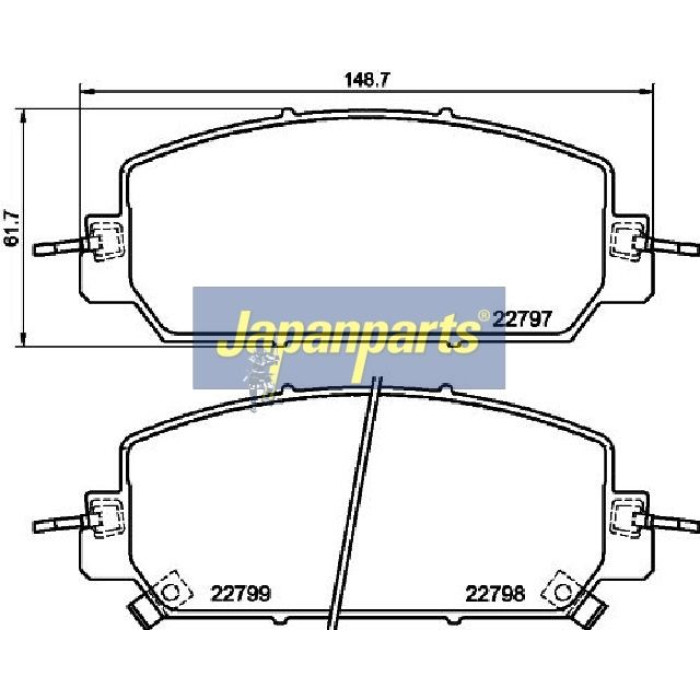 Japanparts Bremsbeläge PA-454AF