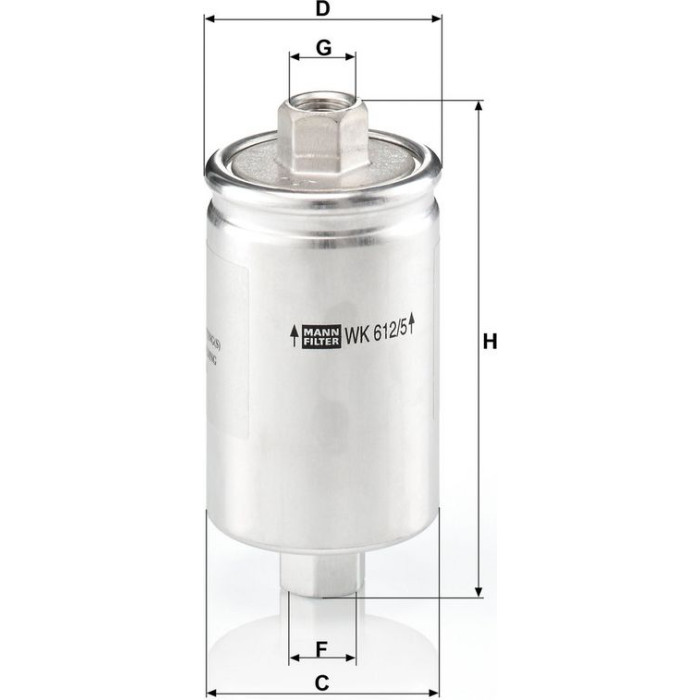 WK 612/5 MANN-FILTER Kraftstofffilter WK 612/5 WK 612/5 MANN-FILTER Kraftstofffilter WK 612/5