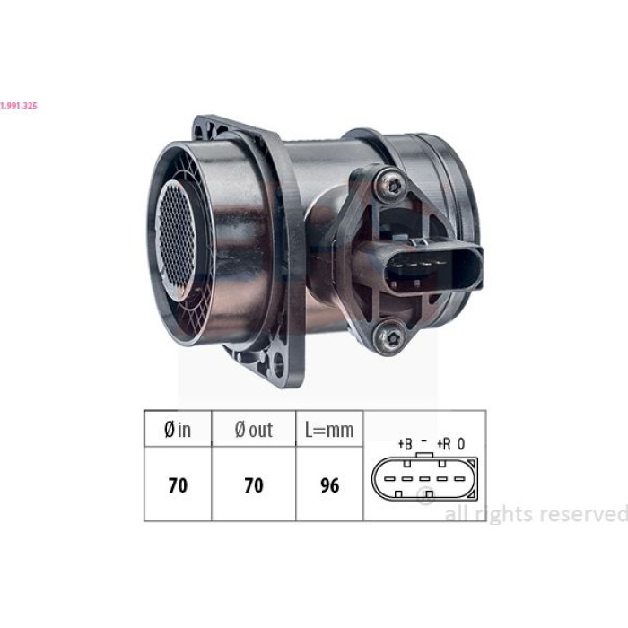 EPS Luftmassenmesser Luftmengenmesser 1.991.325 EPS Luftmassenmesser Luftmengenmesser 1.991.325