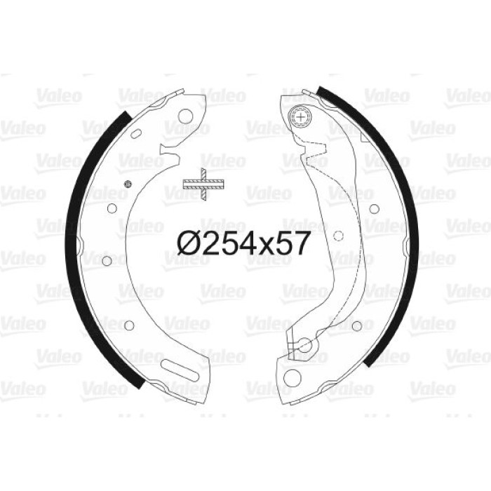 Valeo Bremsbacken 562782 Valeo Bremsbacken 562782