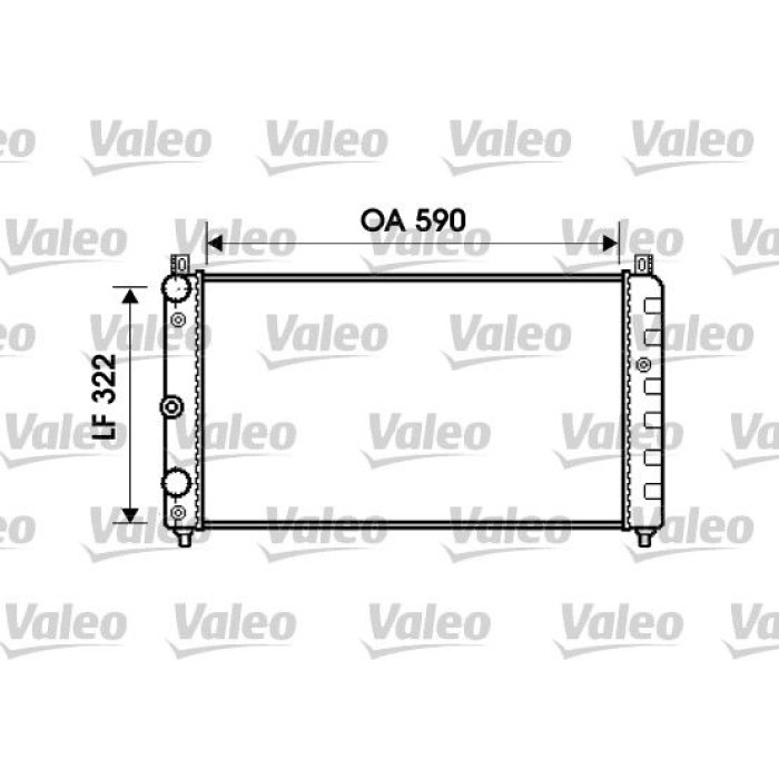 Valeo Motorkühler 732479 Valeo Motorkühler 732479
