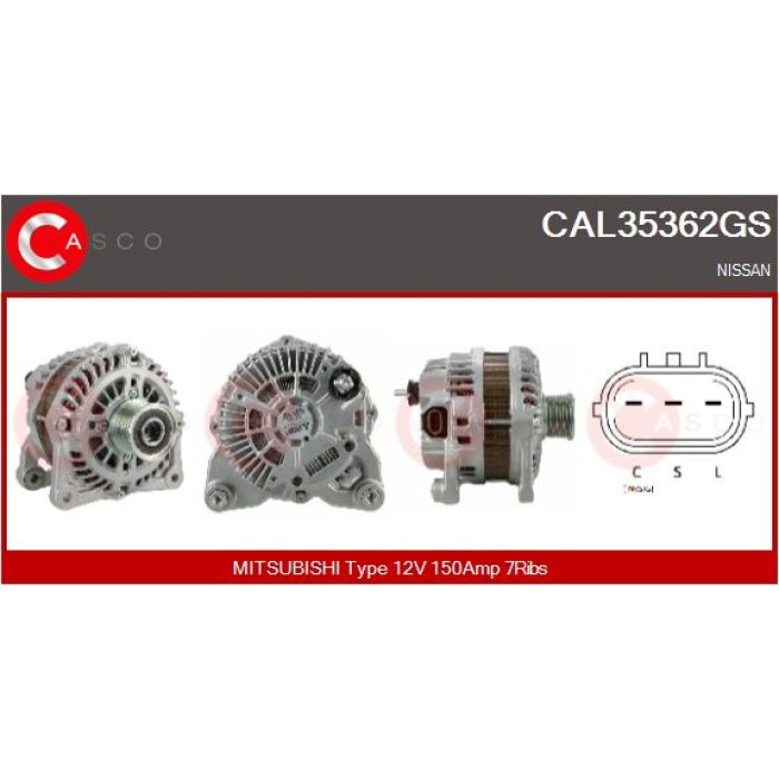 CASCO Generator CAL35362GS CASCO Generator CAL35362GS