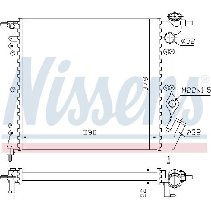 Nissens Wasserkühler PKW 63929 Nissens Wasserkühler PKW 63929