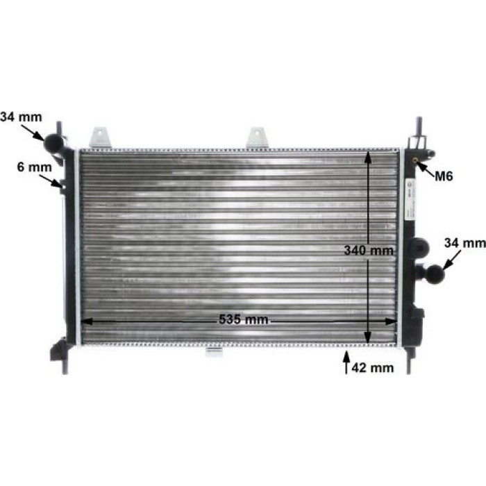 MAHLE Kühler, Motorkühlung CR 267 000S MAHLE Kühler, Motorkühlung CR 267 000S