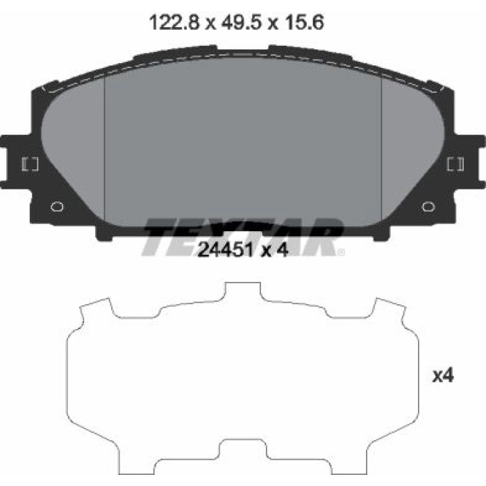 Textar Bremsbelagsatz 2445101 Textar Bremsbelagsatz 2445101