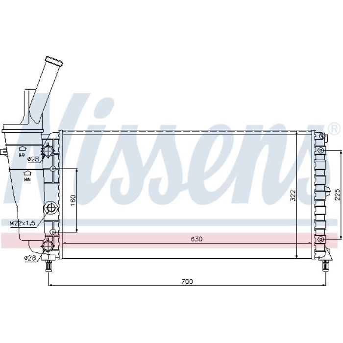 Nissens Wasserkühler PKW 61892 Nissens Wasserkühler PKW 61892