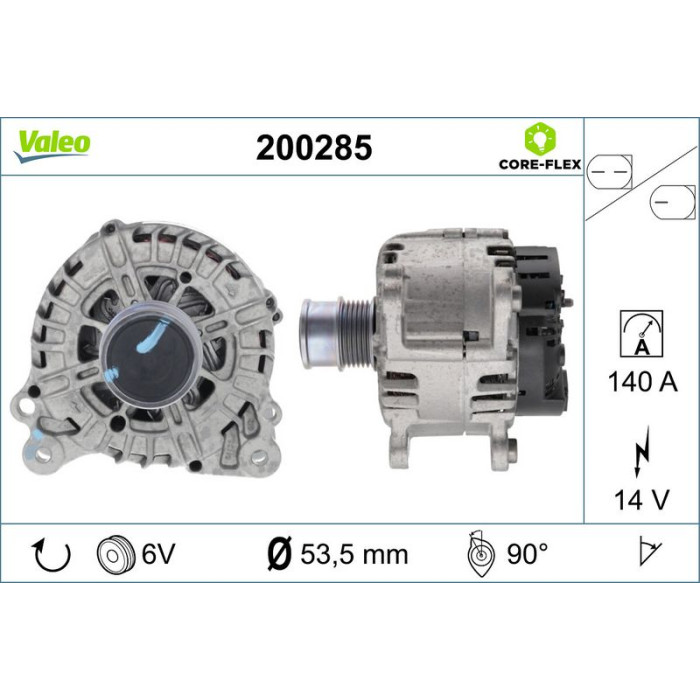 Valeo Lichtmaschine 200285 Valeo Lichtmaschine 200285