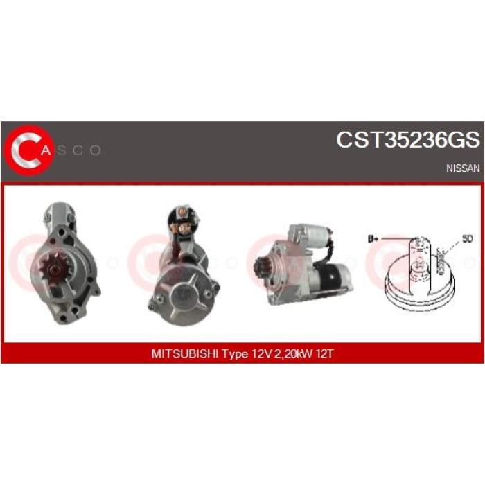 CASCO Anlasser CST35236GS