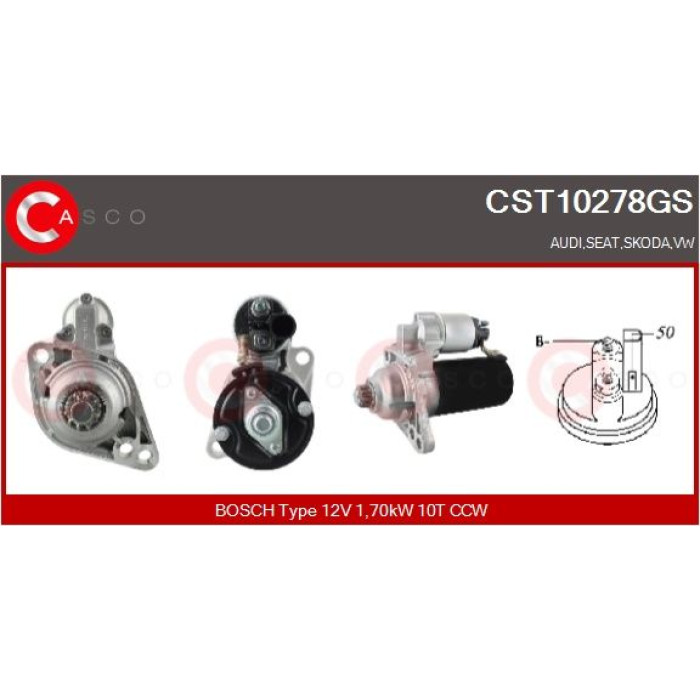 CASCO Anlasser CST10278GS CASCO Anlasser CST10278GS