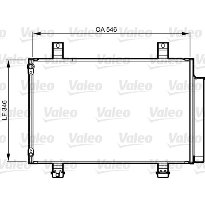 Valeo Klimakondensator 814237 Valeo Klimakondensator 814237