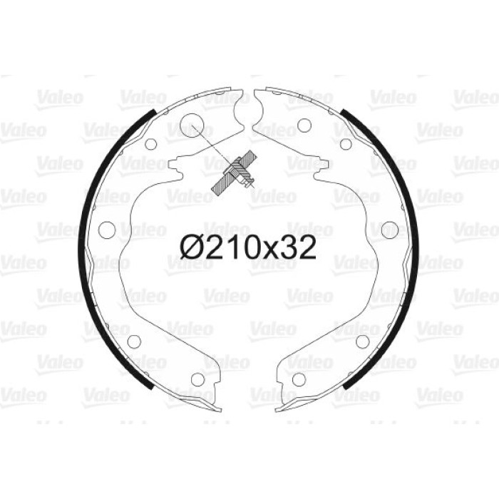 Valeo Bremsbacken 564009 Valeo Bremsbacken 564009