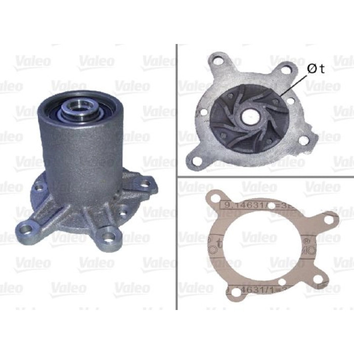 Valeo Wasserpumpe / Kühlmittelpumpe 506343 Valeo Wasserpumpe / Kühlmittelpumpe 506343
