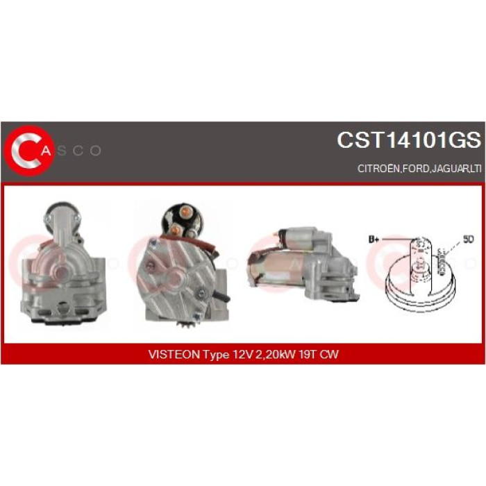 CASCO Anlasser CST14101GS CASCO Anlasser CST14101GS