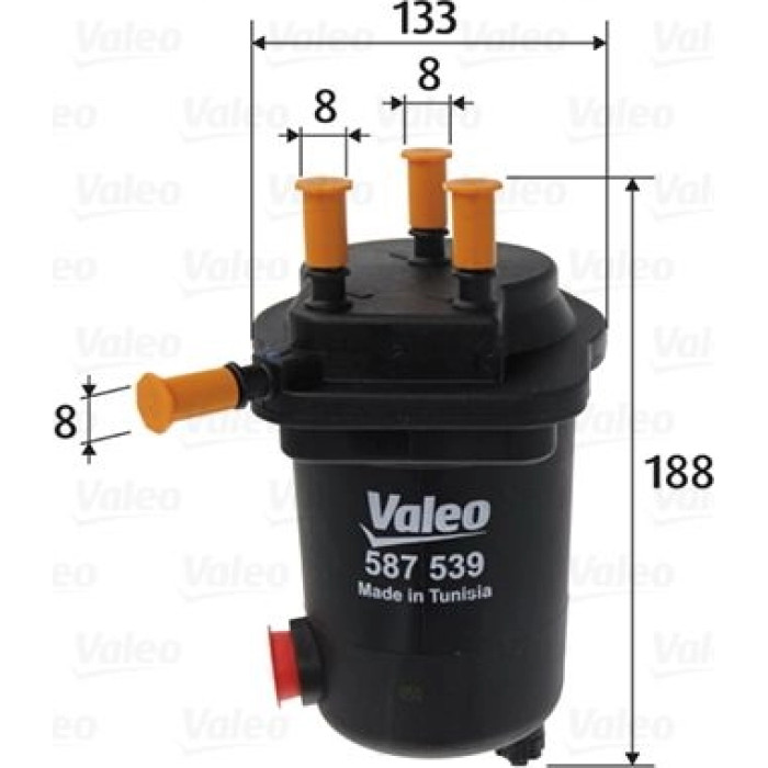 587539 Valeo Kraftstofffilter 587539 587539 Valeo Kraftstofffilter 587539