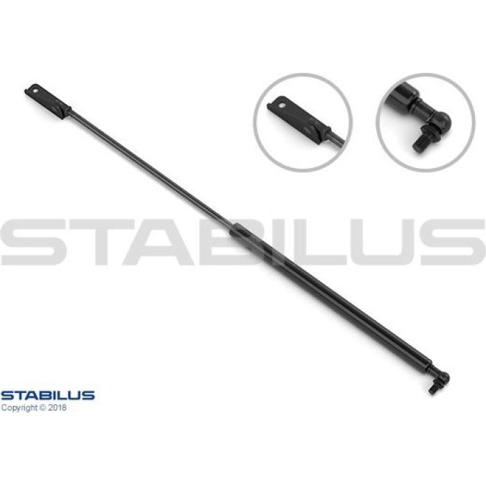 Stabilus Gasdruckfeder (Gasfeder), Heckklappendämpfer, 190 N, 612 mm - 735171 Stabilus Gasdruckfeder (Gasfeder), Heckklappendämpfer, 190 N, 612 mm - 735171