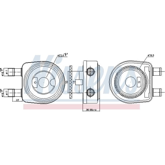 Nissens Ölkühler PKW 90780 Nissens Ölkühler PKW 90780