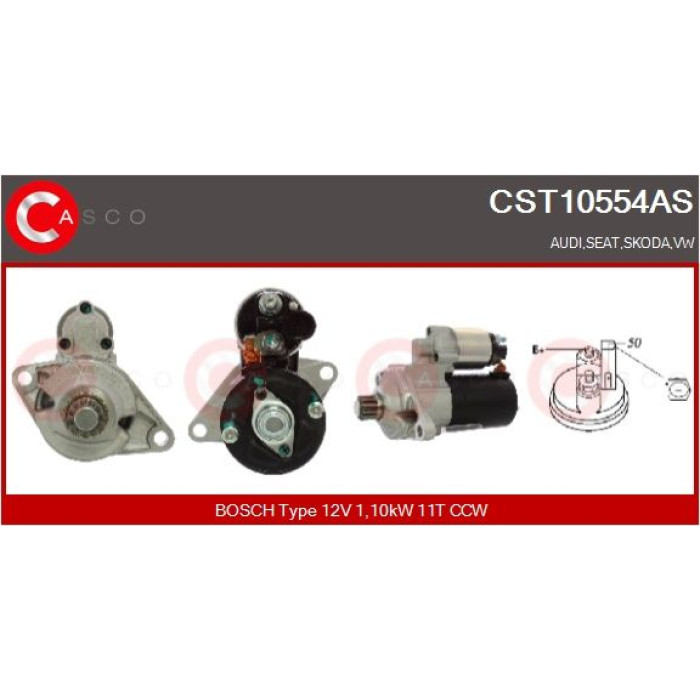 CASCO Anlasser CST10554AS