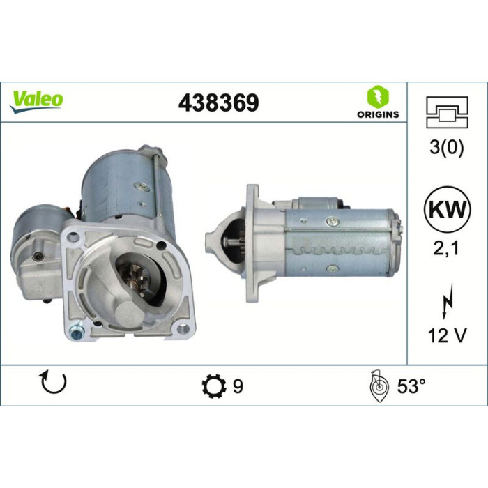 Valeo Anlasser 438369 Valeo Anlasser 438369