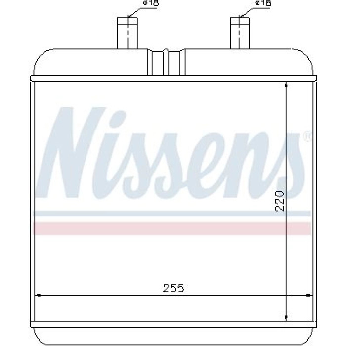 Nissens Heizungskühler LKW 71810 Nissens Heizungskühler LKW 71810