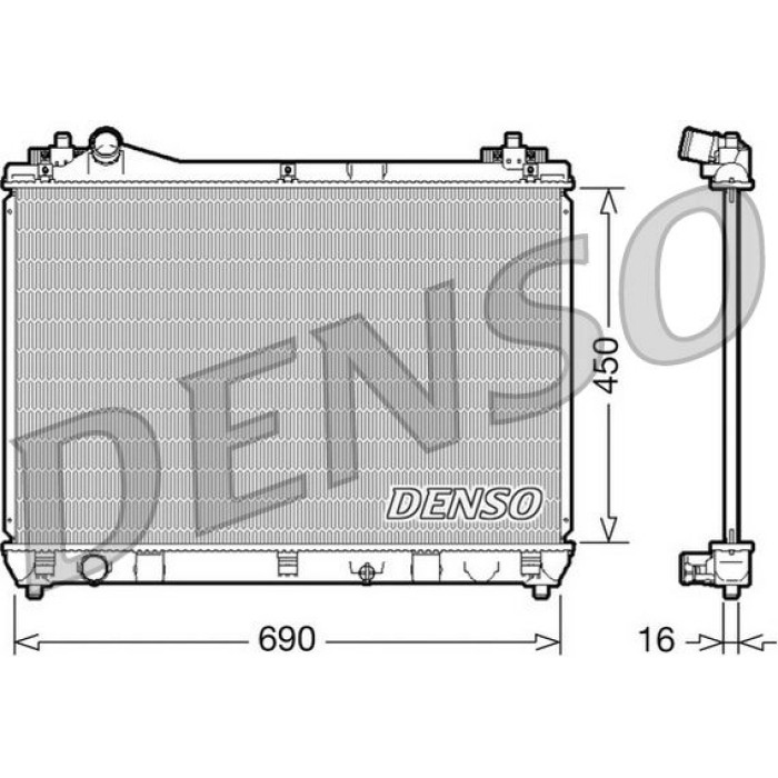 Denso Motorkühler DRM47016 Denso Motorkühler DRM47016
