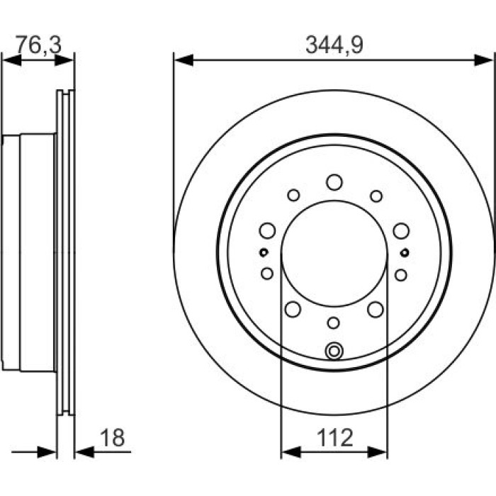 Bosch Bremsscheibe 0 986 479 R32 Bosch Bremsscheibe 0 986 479 R32