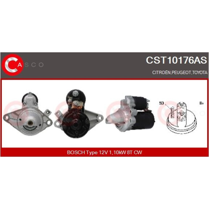 CASCO Anlasser CST10176AS CASCO Anlasser CST10176AS