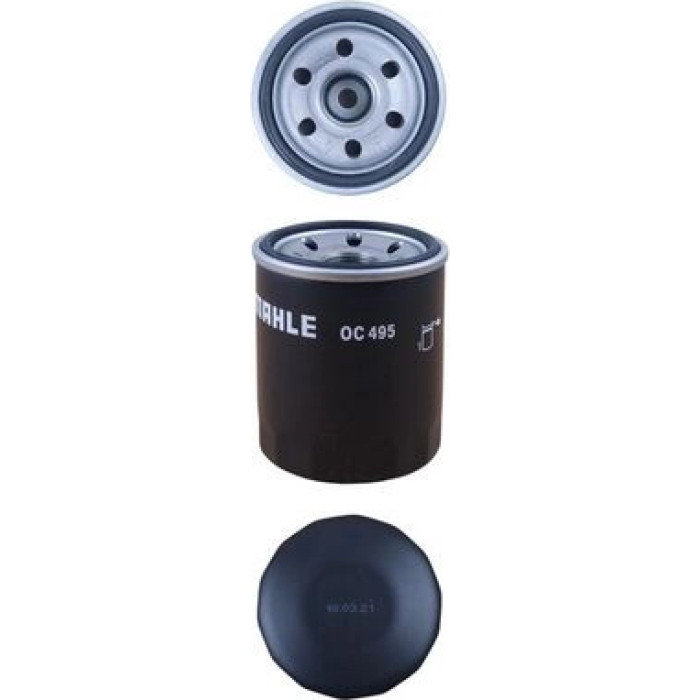 OC 495 MAHLE Ölfilter OC 495, Anschraubfilter, Höhe 86,2 mm – u. a. für Mitsubishi Colt VI (Z3_A, Z2_A), Smart Forfour (454), Lancer VIII (CY_A, CZ_A) – OE Nummer MR984204 - l OC 495 MAHLE Ölfilter OC 495, Anschraubfilter, Höhe 86,2 mm – u. a. für Mitsubishi Colt VI (Z3_A, Z2_A), Smart Forfour (454), Lancer VIII (CY_A, CZ_A) – OE Nummer MR984204 - l