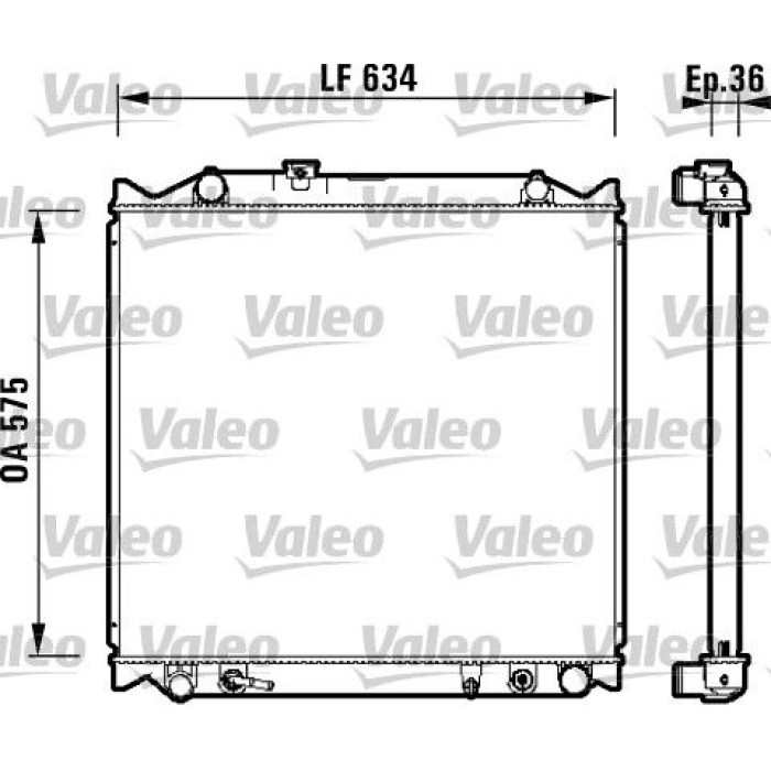 Valeo Motorkühler 734206 Valeo Motorkühler 734206