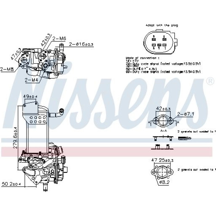 Nissens AGR-Modul 98358 Nissens AGR-Modul 98358