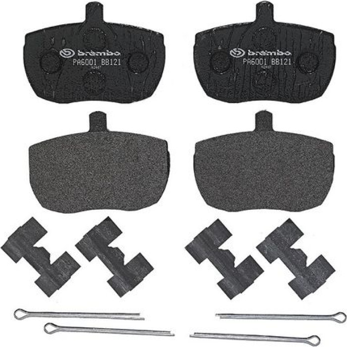 P A6 001 Brembo Prime Bremsbelagsatz Vorderachse – P A6 001 – 105 x 75 x 18 mm – Bremssystem Lockheed – OE Nummer 1571570