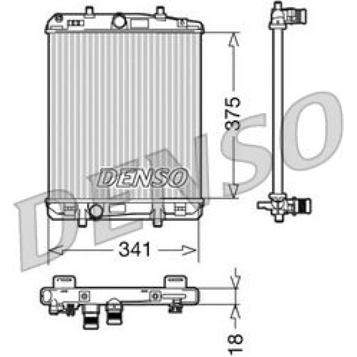 Denso Motorkühler DRM21601 Denso Motorkühler DRM21601