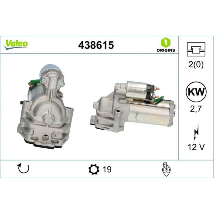 Valeo Anlasser 438615 Valeo Anlasser 438615