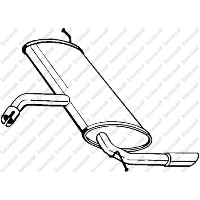 Bosal Schalldämpfer 227-039 Bosal Schalldämpfer 227-039