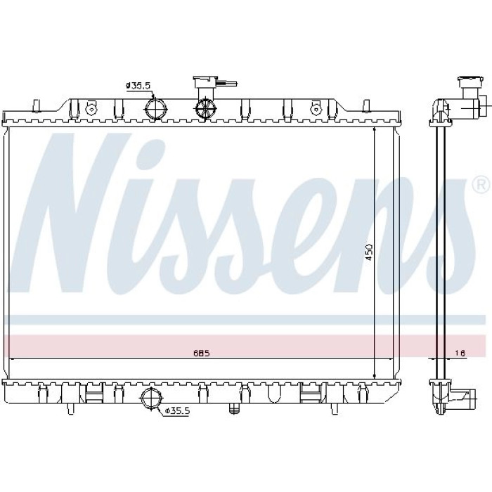 Nissens Wasserkühler PKW 68724 Nissens Wasserkühler PKW 68724