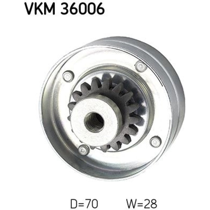 SKF Keilrippenriemen-Umlenkrolle VKM 36006 SKF Keilrippenriemen-Umlenkrolle VKM 36006