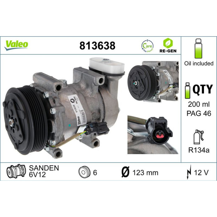 Valeo Kompressor 813638 Valeo Kompressor 813638