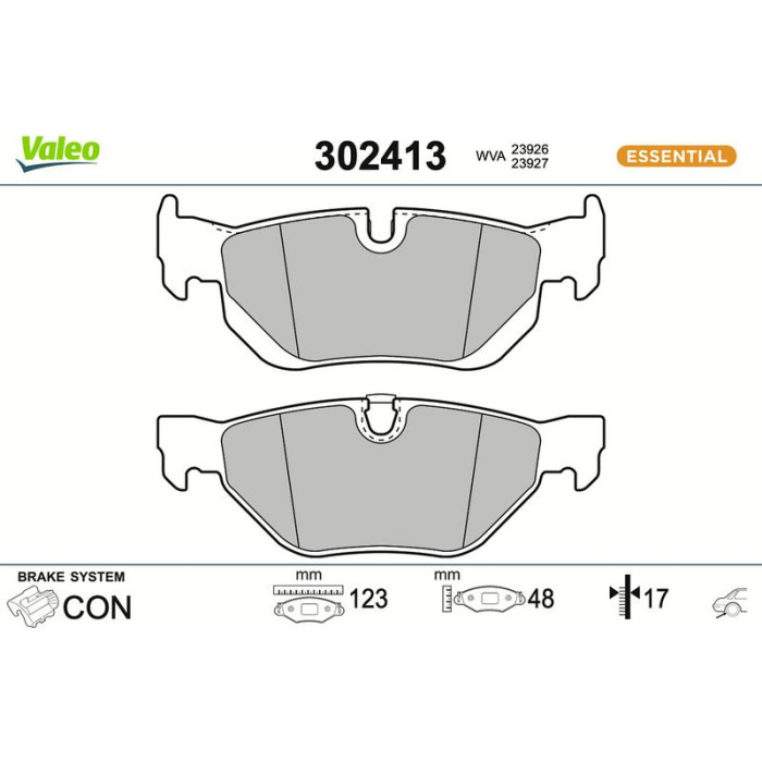 Valeo Bremsbelagsatz 302413