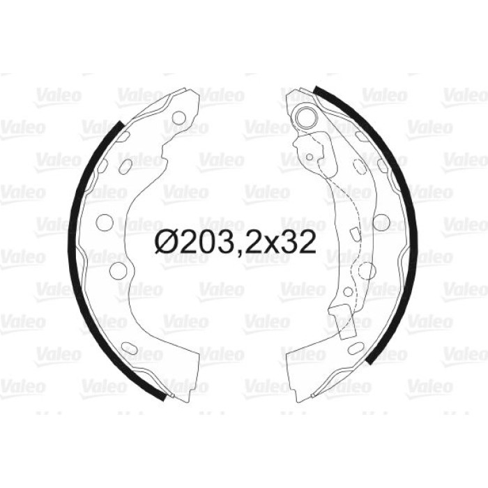 Valeo Bremsbacken 564106 Valeo Bremsbacken 564106