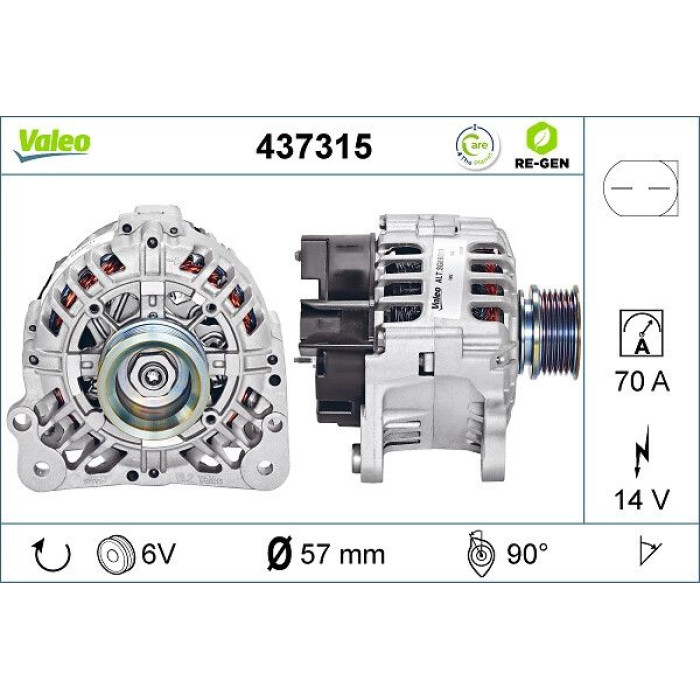 Valeo Lichtmaschine 437315 Valeo Lichtmaschine 437315