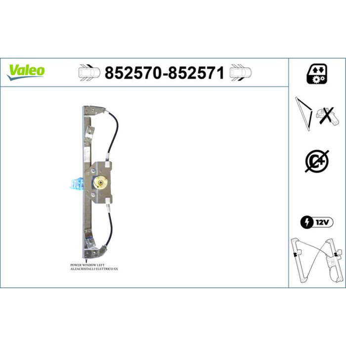 Valeo Fensterheber 852570 Valeo Fensterheber 852570