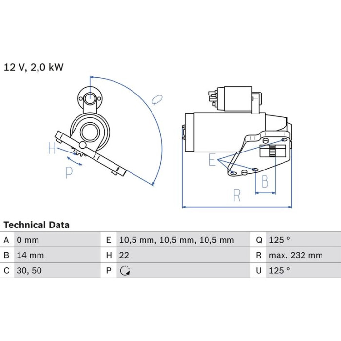 Bosch Starter 0 986 024 710 Bosch Starter 0 986 024 710