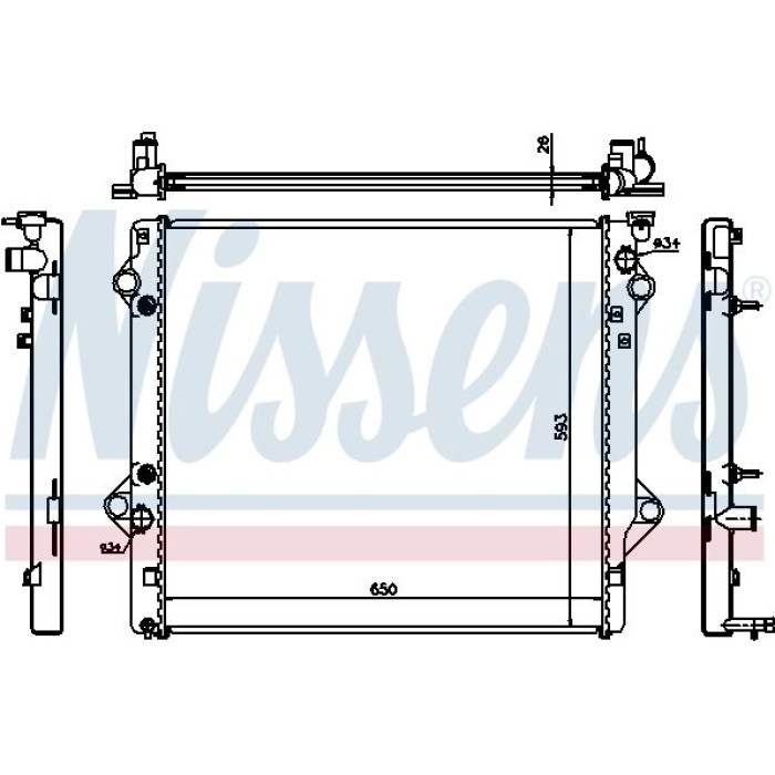 Nissens Wasserkühler PKW 64684 Nissens Wasserkühler PKW 64684