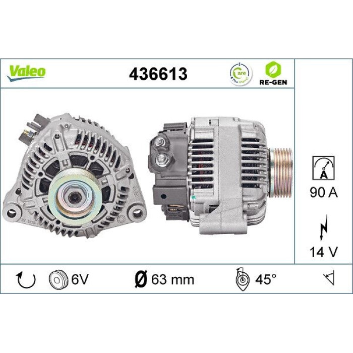 Valeo Lichtmaschine 436613 Valeo Lichtmaschine 436613