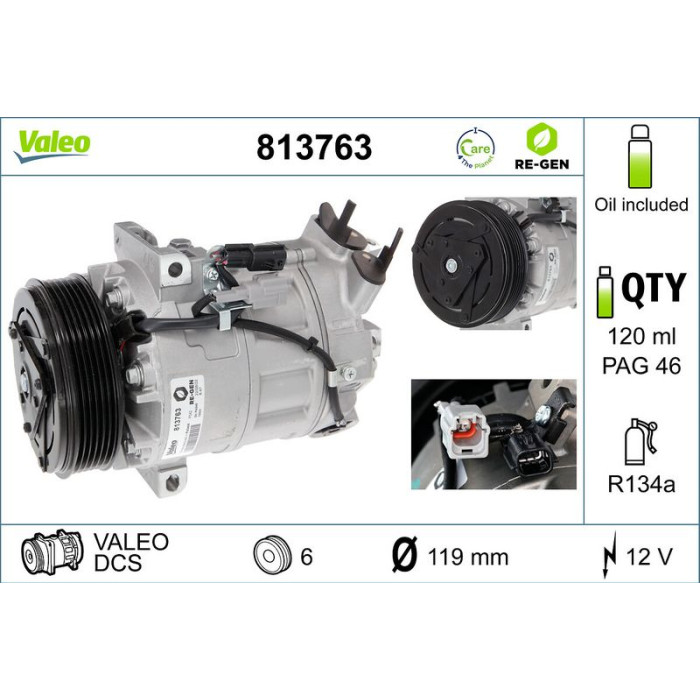 Valeo Kompressor 813763 Valeo Kompressor 813763