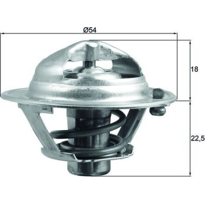 Thermostateinsatz mit Dichtung TX 166 90D Thermostateinsatz mit Dichtung TX 166 90D