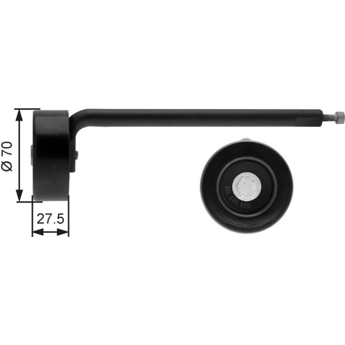 Gates Spannrolle T39088