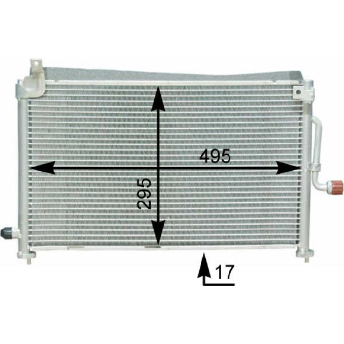 MAHLE Kondensator, Klimaanlage AC 416 000S MAHLE Kondensator, Klimaanlage AC 416 000S
