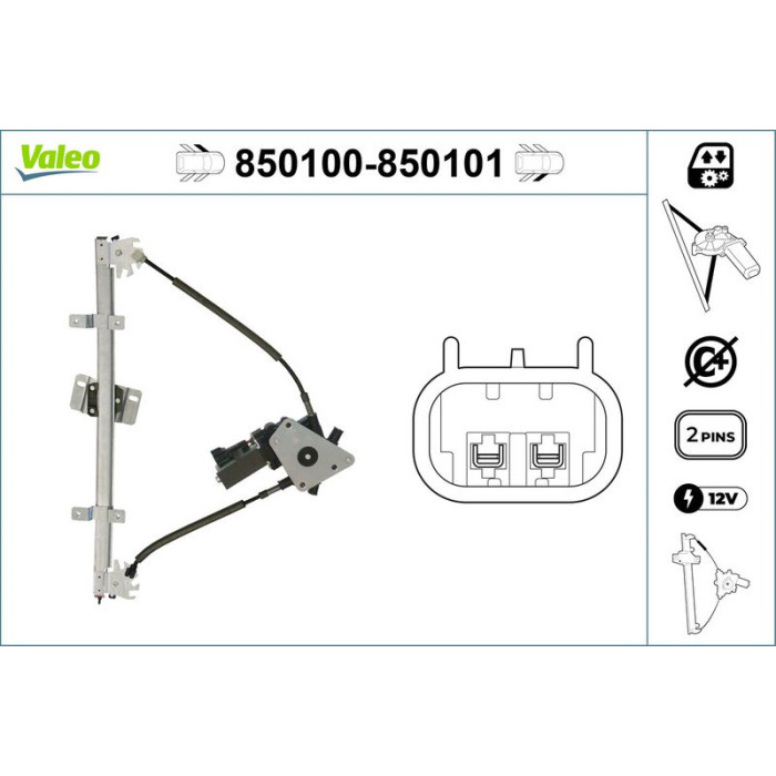 VALEO 850100 Fensterheber VALEO 850100 Fensterheber